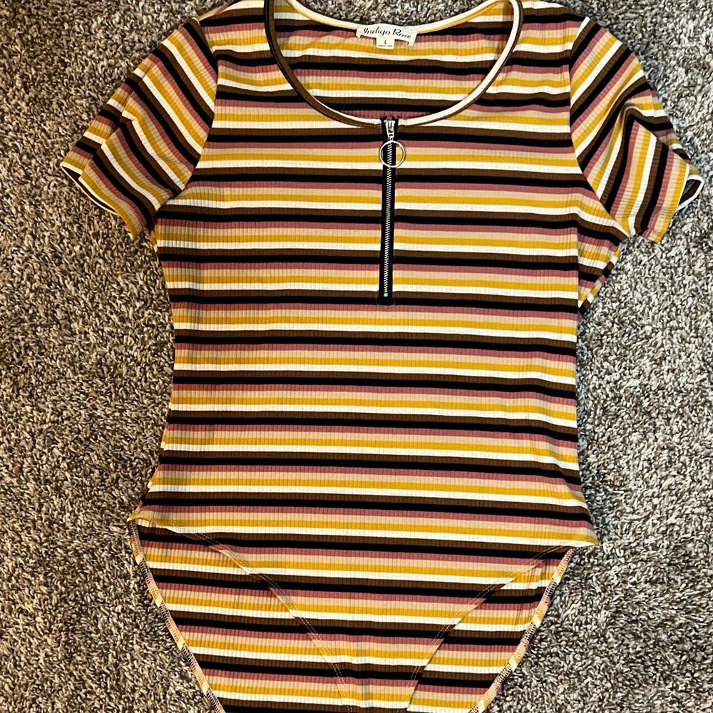 Stripe bodysuit